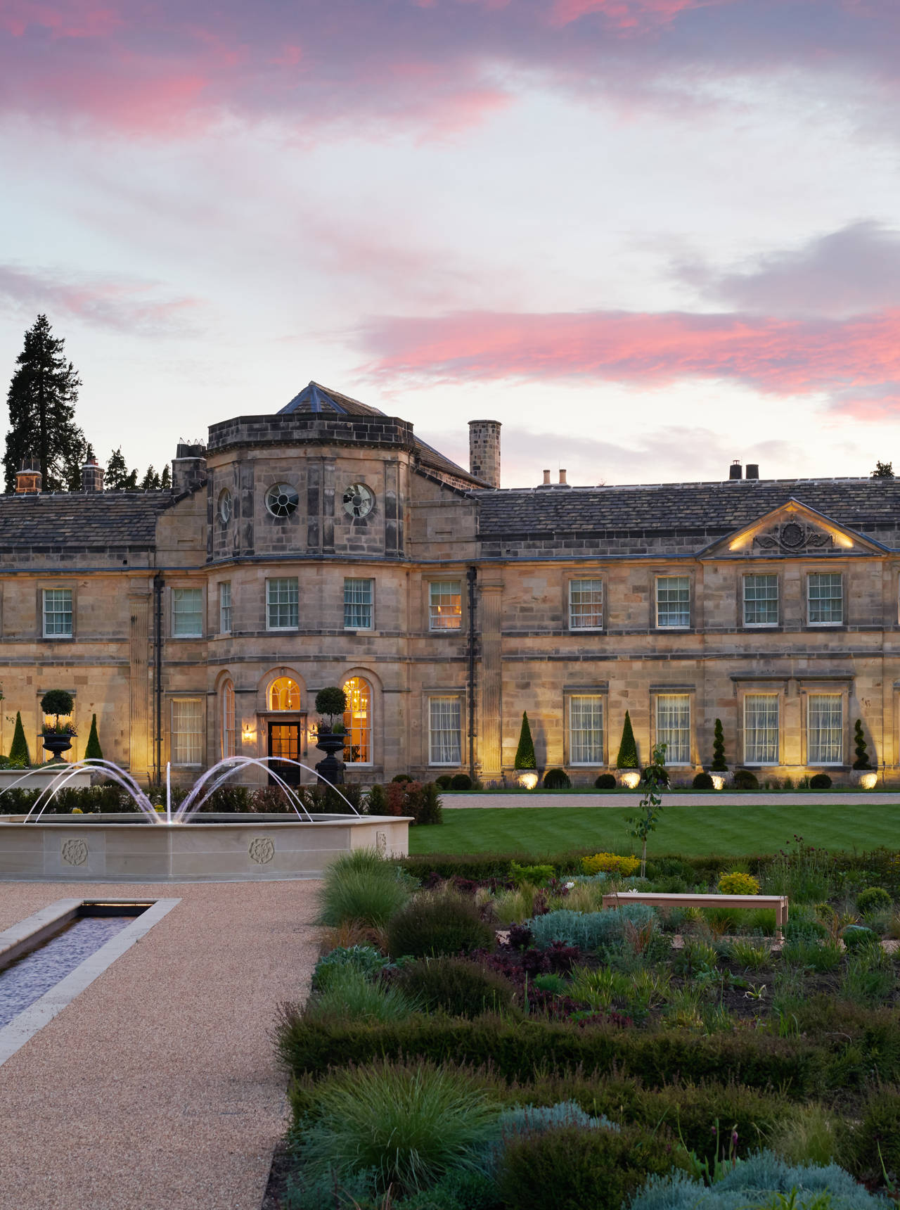 Grantley Hall at Twilight 