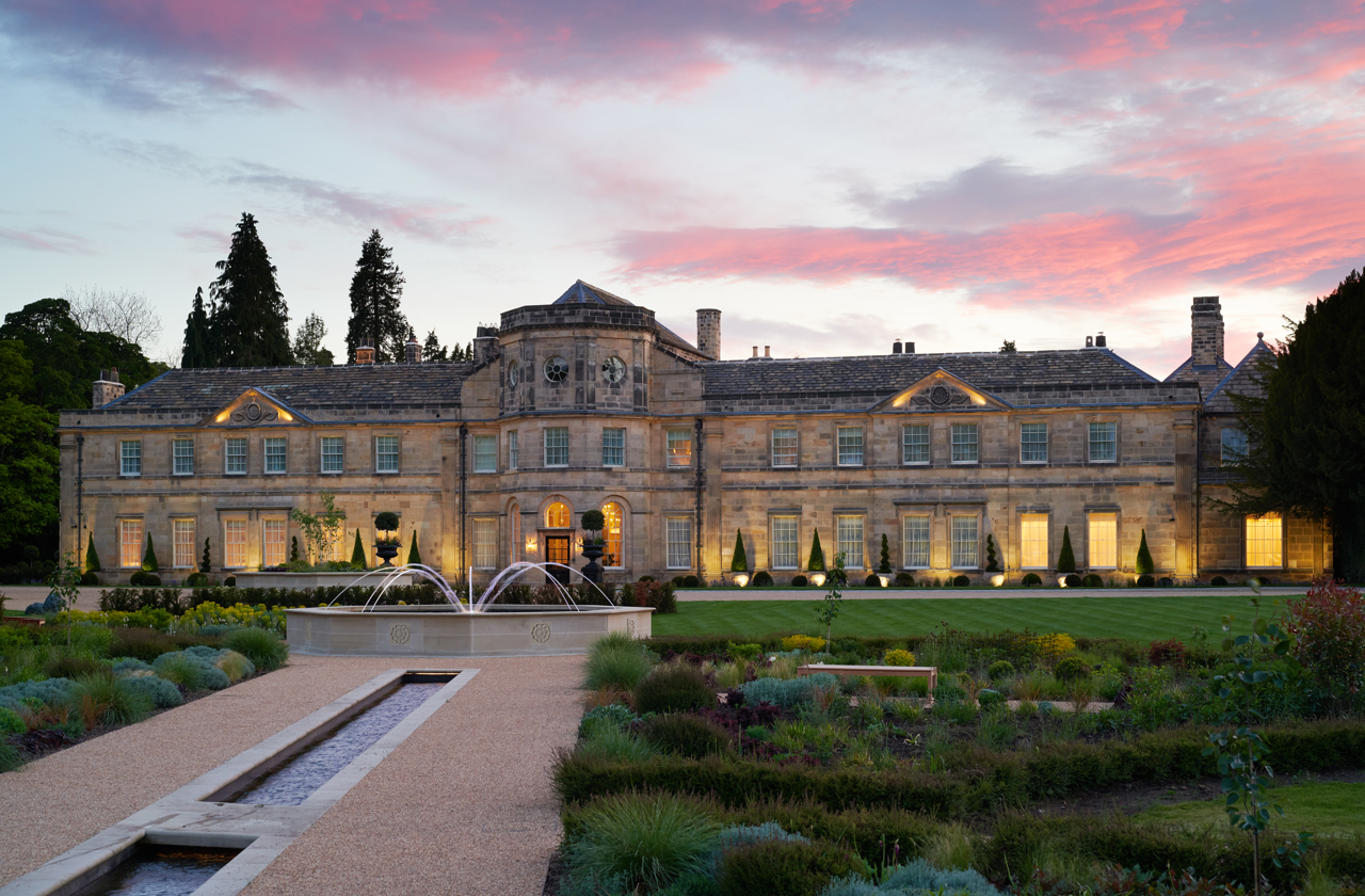 Grantley Hall at Twilight 